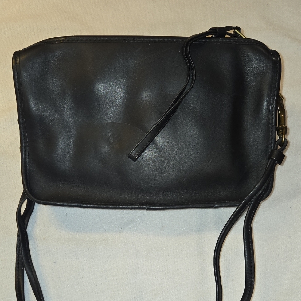 Heavy Glovetanned Leather Crossbody -  Vintage Made in Italy